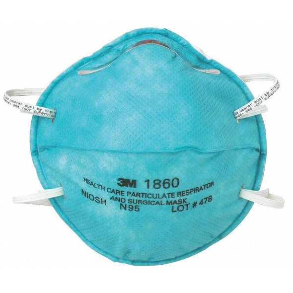 3m Disposable Respirator,Universal,N95,PK20 1860 3m Disposable Respirator,Universal,N95,PK20 1860