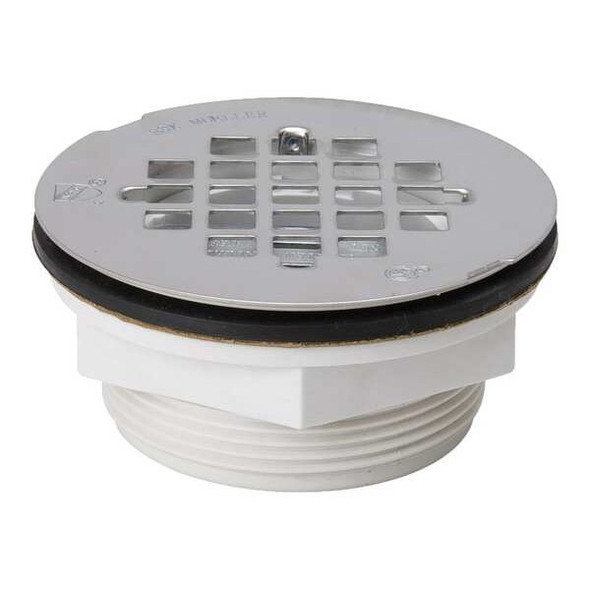 Manufacturer Varies Shower Drain,Compression,PVC,SS Grid 133-102