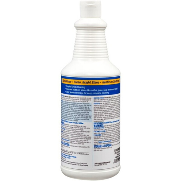 Clorox Bleach Cream Cleanser, Unscented, 30 oz Bottle, 8 PK 30613