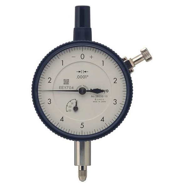 Mitutoyo Dial Indicator,0 to 0.025 In,0-5-0 2803A-10