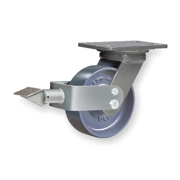 Hamilton Plate Caster,Swivel,Forged Steel,8 in,4000 lb S-CH-83FSB-4SL-FB