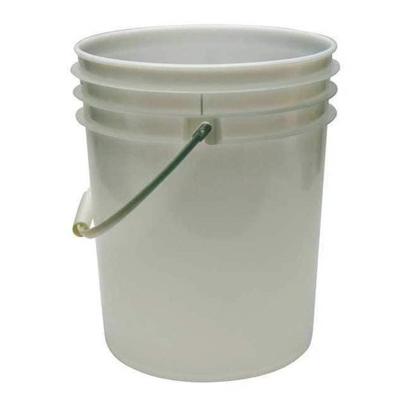 Manufacturer Varies Pail, 5.0 gal., Plastic Handle, Natural ROP2150-NP