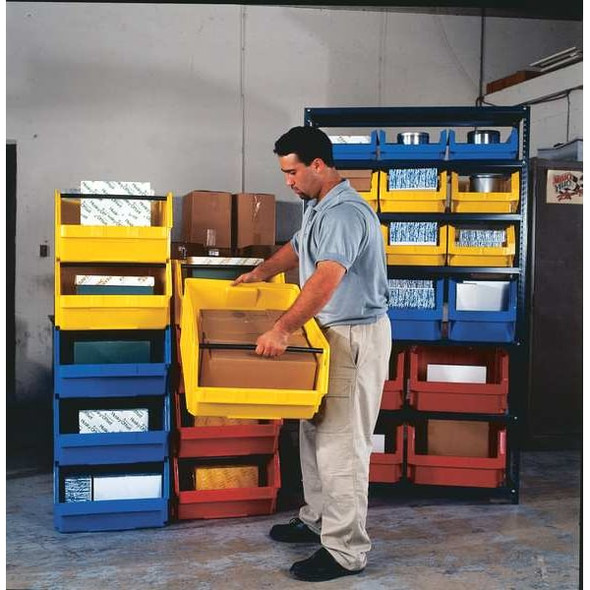 Quantum Storage Systems Bin, 19.75 in L, 12.375 in W, Plastic QMS531BL