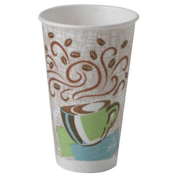 Dixie Industries Disposable Hot cup 16 oz. White, Paper, Pk500 5356DX