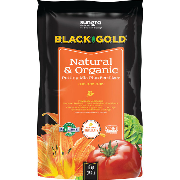 Black Gold 16 Qt. 13-1/3 Lb. All Purpose Natural & Organic Potting Soil Mix