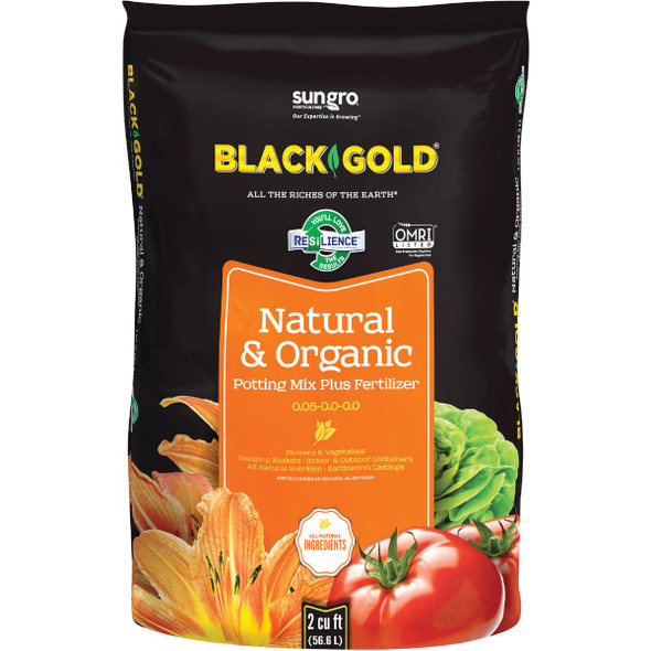 Black Gold 2 Cu. Ft. 47-1/2 Lb. All Purpose Natural & Organic Potting Soil Mix Black Gold 2 Cu. Ft. 47-1/2 Lb. All Purpose Natural & Organic Potting Soil Mix