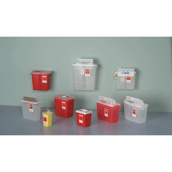 Covidien Sharps Container,Clear,3 gal,PK5 SSSL100536