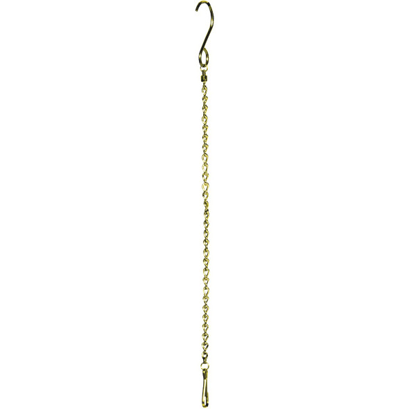 Alpine 20 In. Gold Metal 12-Item Hanging Chain Clip Strip LAN362GD