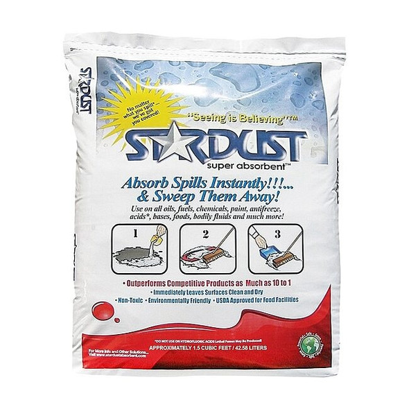 Stardust Spill Products Loose Sorbent, 8 gal, Universal, White D15CF