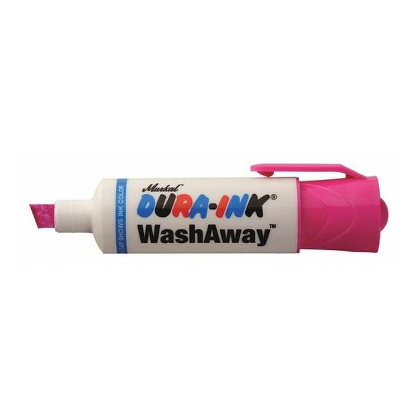 Markal Ink Industrial Marker, Pink, Chisel 96301