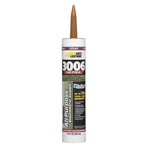 Hybrid Sealant, 10 oz, Cartridge, Cedar, Hybrid Base, 3006 Ultra