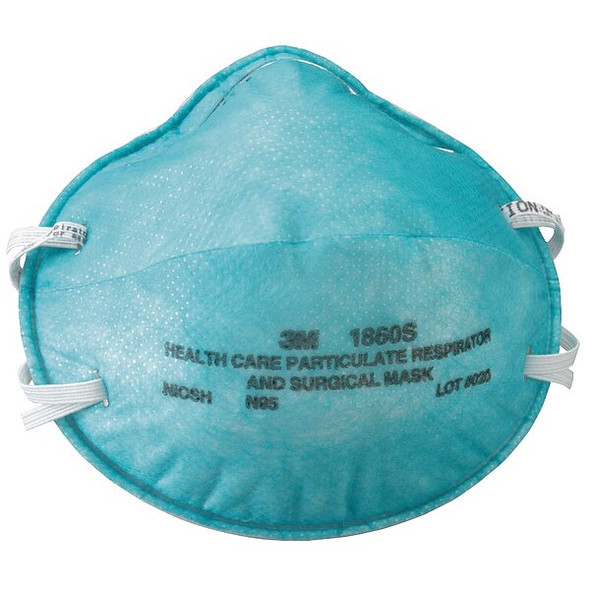 Disposable Respirator, N95, Molded, Dual, Non-Adjustable, Metal Nose Clip, S