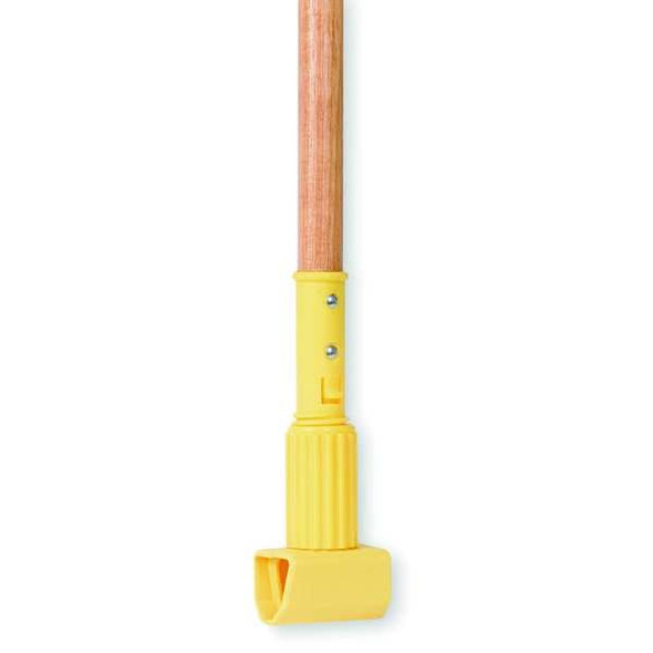 Tough Guy 60" Clamp On Wet Mop Handle, Natural, Wood 1TYY9