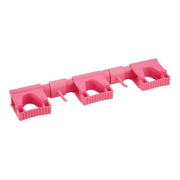 Vikan Tool Wall Bracket,16 1/2 in L,Pink 10111