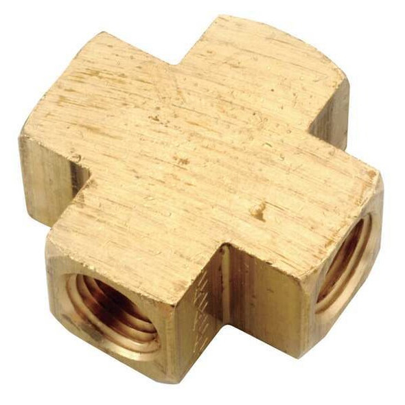 Cross Brass Cross, 3/8 in Female NPT X 3/8 in Female NPT