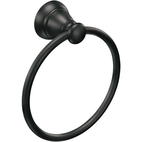 Moen Banbury 6 In. Towel Ring, Matte Black Y2686BL