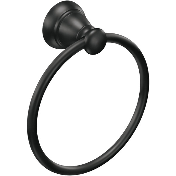 Moen Banbury 6 In. Towel Ring, Matte Black Y2686BL
