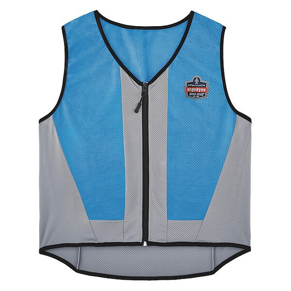 Ergodyne Cooling Vest,4 hr. Time,L Size,Blue 6667