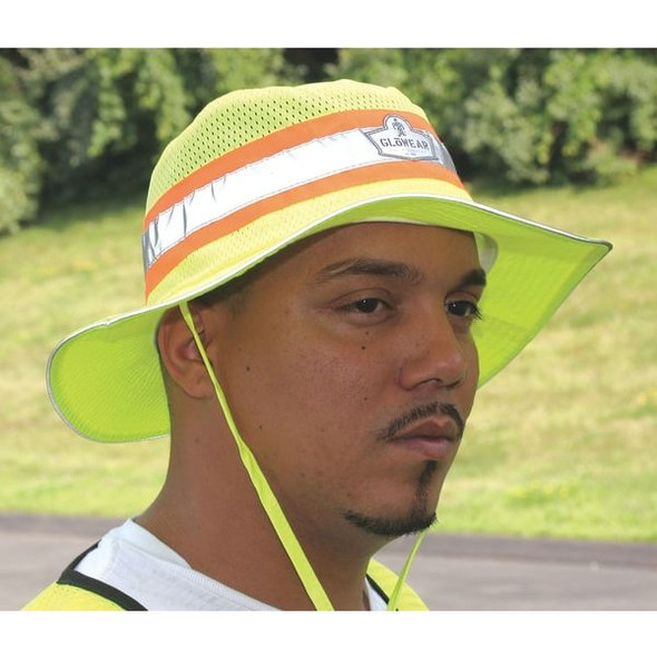 Ergodyne Ranger Hat,Hi-Vis Lime,S/M 23259