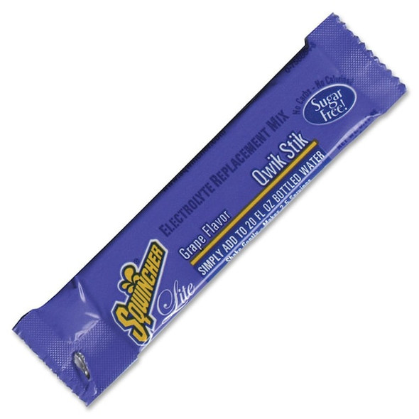 Qwik Stik, Sugar Free Drink Mix Powder, 20 oz Yield per .11 oz Pack, Grape, 50 Packs