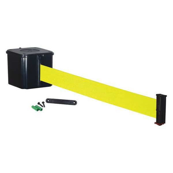 Retracta-Belt Retractable Belt Barrier,25 ft.,4inH WM412SB25-FY-RE