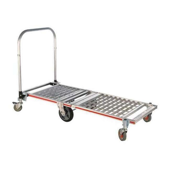 Magliner PlatformTruck,Silver,Aluminum,1,500lb MT1TA