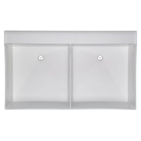 Mustee Laundry Tub 24 in x 40 in, 2, 2, Wall Mount, Thermoplastic 27W