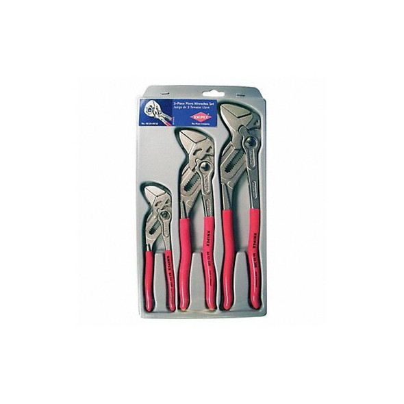 3 Piece Channellock Plastic Grip Plier Wrench Set Dipped Handle