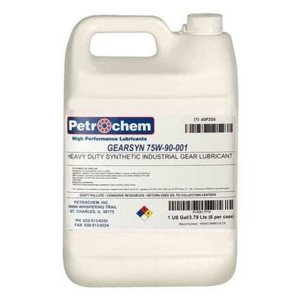 Petrochem 1 gal, Jug, Synthetic, Amber GEARSYN 75W-90-001