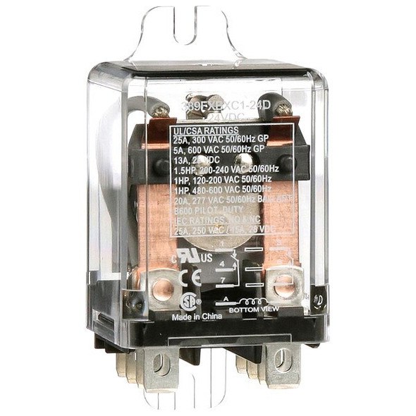 Schneider Electric Enclosed Power Relay, 24VDC, DPDT, 8Pins 389FXBXC1-24D Schneider Electric Enclosed Power Relay, 24VDC, DPDT, 8Pins 389FXBXC1-24D