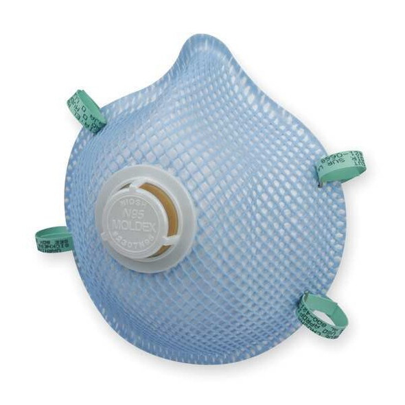 Disposable Respirator, N95, Molded, Dual, Non-Adjustable, Molded Nose Bridge, S