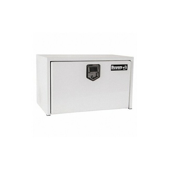 14x16x30 Inch White Steel Underbody Truck Box with Paddle Latch