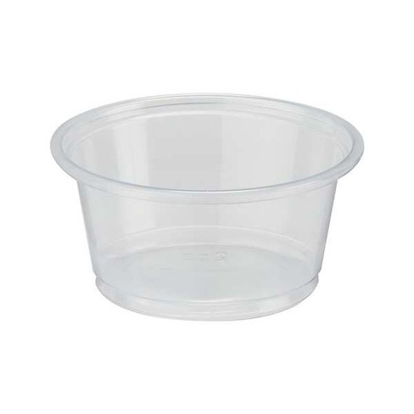 Dixie Portion Cup,2 oz.,Plastic,Clear,PK2400 PP20CLEAR