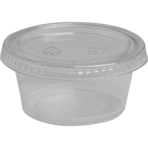 Dixie Portion Cup,2 oz.,Plastic,Clear,PK2400 PP20CLEAR