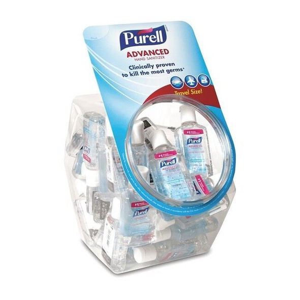 Hand Sanitizer, Gel, 1oz Portable Bottle, PK36 in Display Bowl