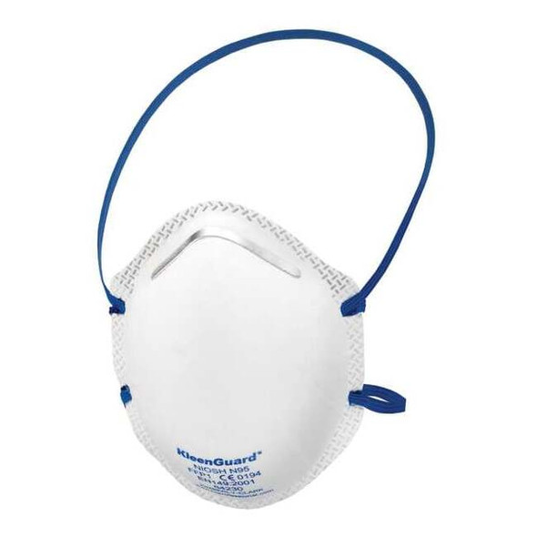 Disposable Respirator, N95, Molded, Dual, Non-Adjustable, Metal Nose Clip, M