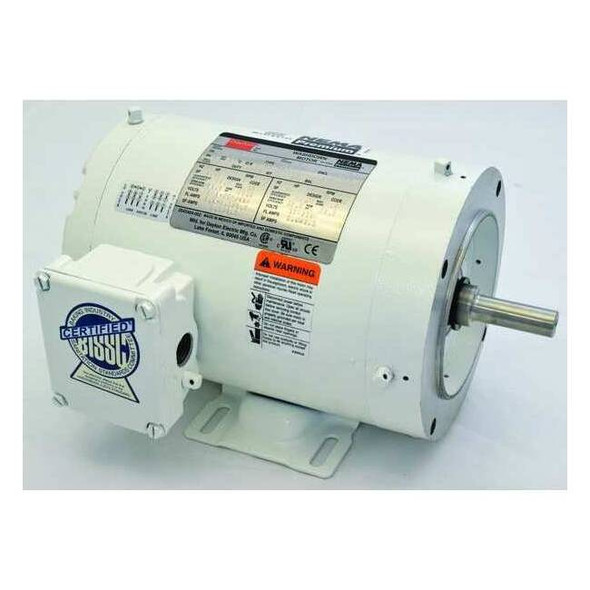 Dayton Washdown Motor,3 Ph,TENV,3/4 HP,1725 rpm 1TRZ4
