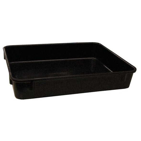 Mfg Tray NestingTote,12.375inL,9.75inW,Black 9301085118