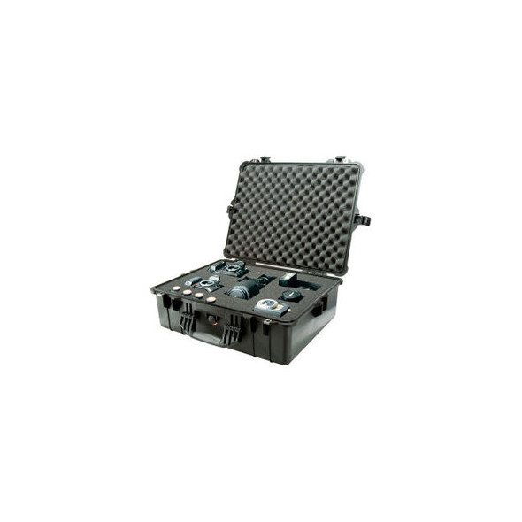 Pelican 1600 Watertight Large Case With Foam 24-3/8"" x 19-3/8"" x 8-13/16"" Bla