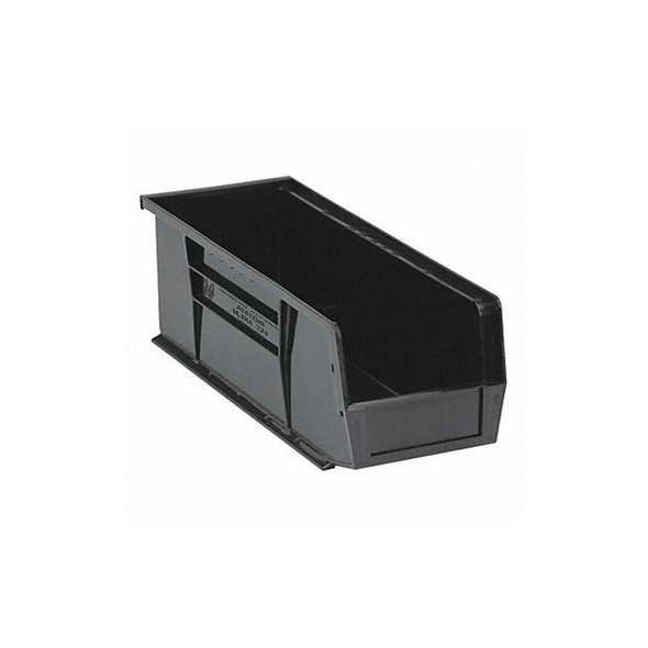 Quantum Storage Systems HangandStackBin,14.75inL,5.5inW,Plastic QUS234BK