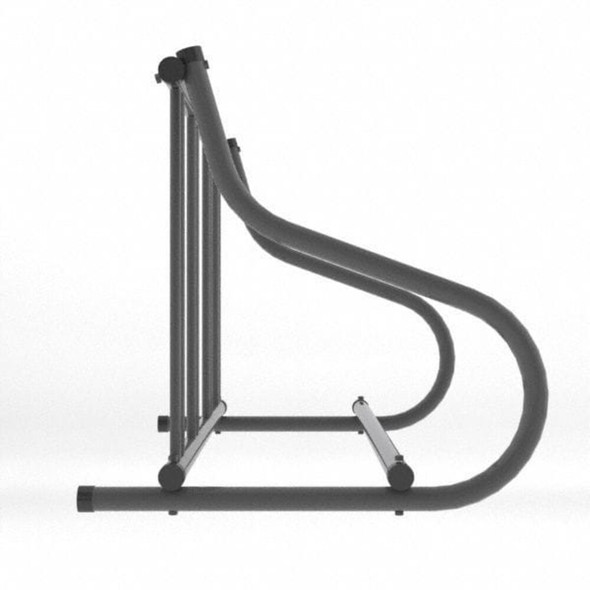 Madrax Bike Rack,1-Sided,4-Bike,48 in.,Black QS-GR114-B
