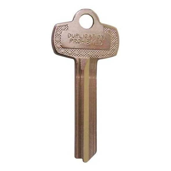 Kaba Ilco Key Blank, Type D,Nickel Silver,PK50 1A1D1