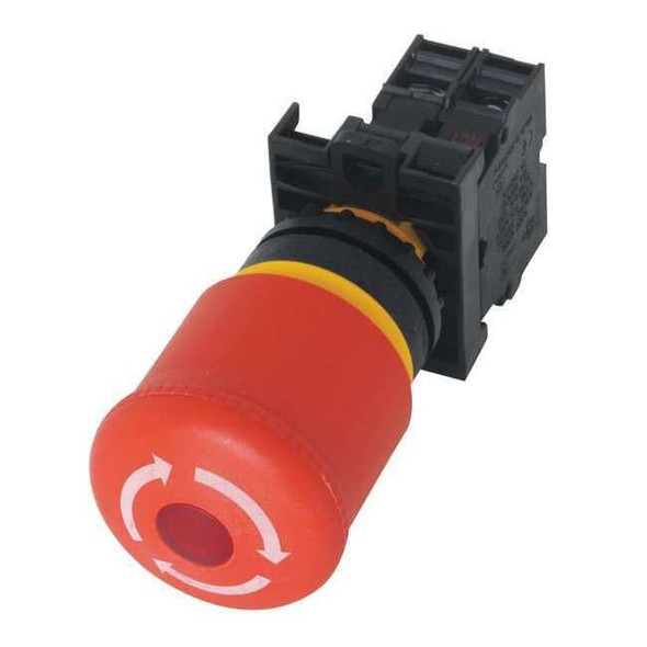 Eaton EmergncyStpPushButtn,Transfmr,Red,1NC M22-PVLT-K01-R