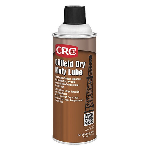Oilfield Dry Molylube, Dry Film Lubricant, 11 oz, Aerosol Can, Molybdenum, Gray