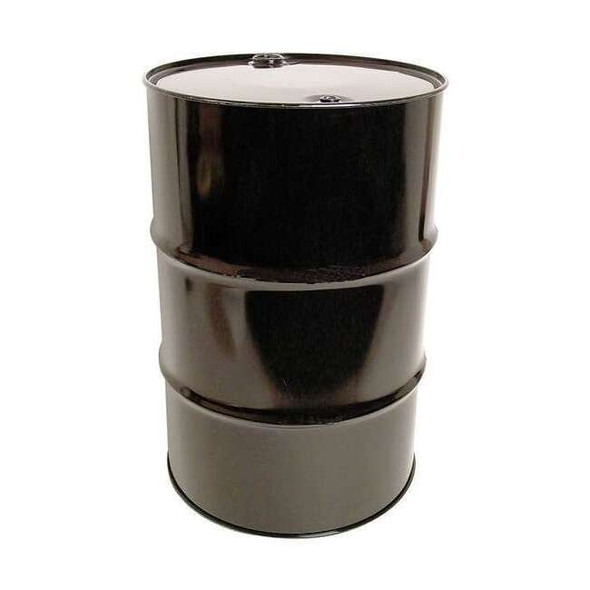 Closed Head Transport Drum, Steel, 55 gal, Lined, Black