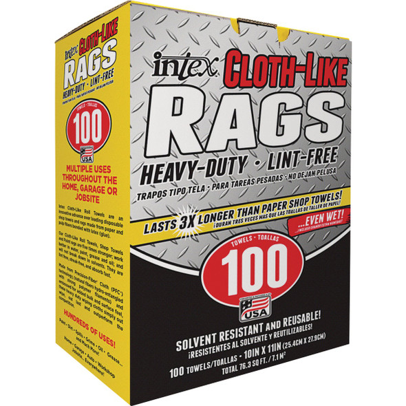 Intex Supply Cloth-Like Cleaning Rags (100-Count) NW-00252-100