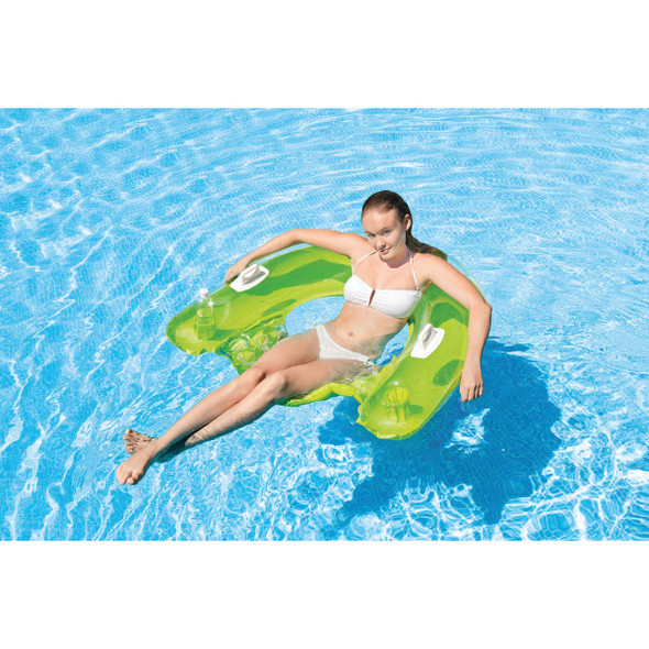 Intex Sit N Float 60 In. x 39 In. Floating Lounge Chair Intex Sit N Float 60 In. x 39 In. Floating Lounge Chair