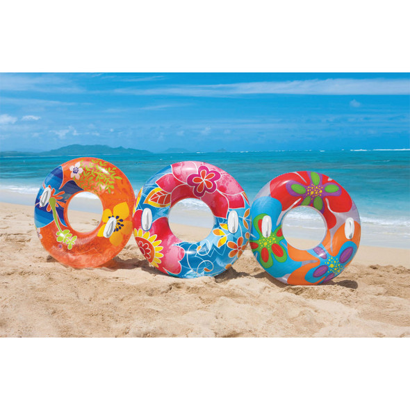 Intex 38 In. Pool Tube Float with Handles Intex 38 In. Pool Tube Float with Handles