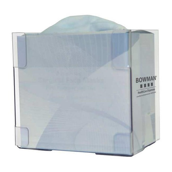 Bowman Dispensers Face Mask Dispenser,Clear,PETG Plastic FP-122