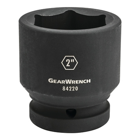 Impact Socket, 1 in Drive Size, 1-1/2 in Opening Size, 6-point, Standard Length